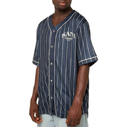 KARL KANI PINSTRIPE BASEBALL JERSEY KM253-003-1-BLUE Μπλε