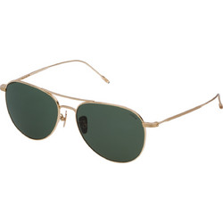 Lozza SL2304 0384 Ανδρικά Γυαλιά Ηλίου Aviator Μεταλλικά Χρυσά με Πράσινο Polarized Φακό