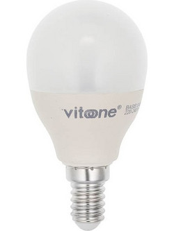 ΛΑΜΠΑ LED BASIS ΣΦΑΙΡΙΚΗ G45 E14 7W 540Lm 6400K VITO