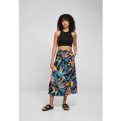 Urban Classics Μίντι Φούστα Υφασμάτινη Ψηλόμεση Floral TB4099