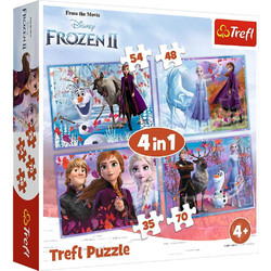 Παιδικό Puzzle Trefl Disney Frozen II 4 in 1 35 + 48 + 54 + 70 Κομμάτια 34323