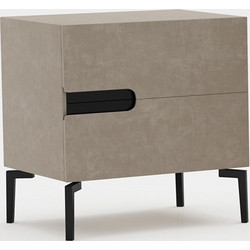RAVENNA Κομοδίνο Virta Velvet Taupe 50 x 40 x 48