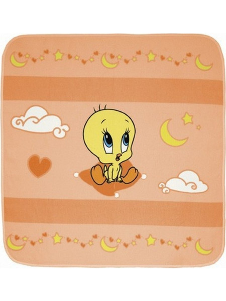 Baby Oliver Des 49 Looney Tunes Κουβέρτα Αγκαλιάς Βαμβακερή 90x90cm Πορτοκαλί
