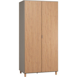 PoliHome Δίφυλλη Ντουλάπα Ρούχων 162082969