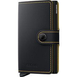 Secrid MM Miniwallet Matte Black & Ochre