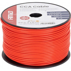 Amio Amio - Μονόκλωνο Καλώδιο Εγκατάστασης CCA 1x1mm 100m - 12/230V - 1 τεμ. (04451/AM)