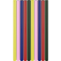 GOOBAY ράβδοι σιλικόνης 77856, Φ11mm x 200mm, διάφορα χρώματα, 10τμχ
