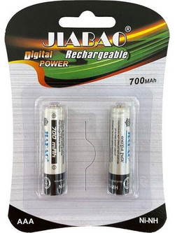 Jiabao Rechargeable AAA 700mAh 2τμχ