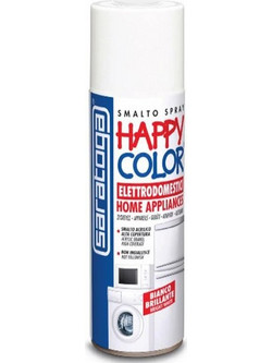 Saratoga Happy Per Radiator Σπρέι Βαφής Λευκό 400ml