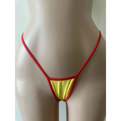 Yellow-Red Thong Panty