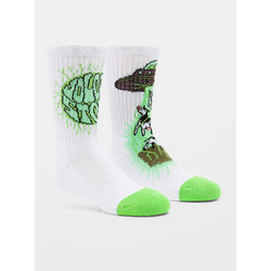 Kid's Volcom Udder Space Sock WHITE
