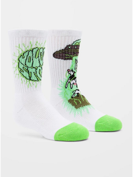 Kid's Volcom Udder Space Sock WHITE