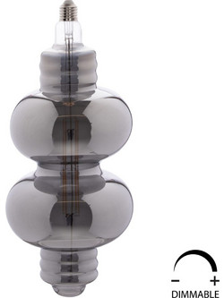 ΛΑΜΠΤΗΡΑΣ LED FILAMENT 8W E27 3000K SMOKE COLOR DIMMABLE HM4053.03 (1 τεμ.)