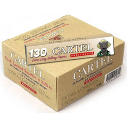 Cartel Χαρτάκια Special Pack Ακατέργαστο - King Size Slim Unbleached Extra Long 130mm & Τζιβάνες - 24τεμ