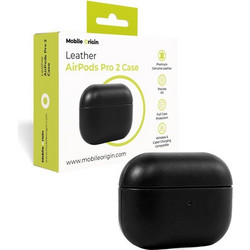 Mobile Origin Leather Case Θήκη Δερμάτινη για AirPods Pro 2 Μαύρο (LC-APP-BLK-01)