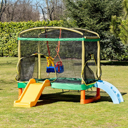 Chipolino Παιδική Χαρά με Τραμπολίνο 200 cm Πράσινο TRAMPG0242G