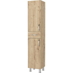 Ντουλάπι κουζίνας - μπάνιου Selina Megapap χρώμα sapphire oak 35x31x179εκ
