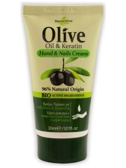Herbolive Oil & Keratin Hand & Nail Cream Ενυδατική Κρέμα Χεριών & Νυχιών 30ml