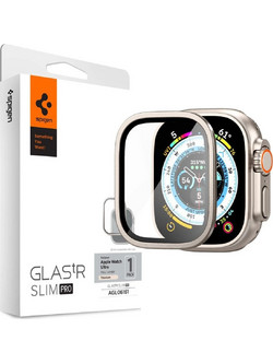 Spigen Glass tR Slim Pro Μεταλλική Θήκη Titanium Apple για Watch Ultra 49mm