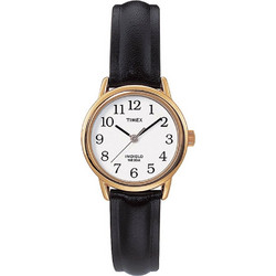 Timex Γυναικείο Ρολόι με Μαύρο Δερμάτινο Λουράκι T204339J