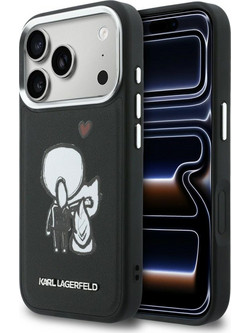 Karl Lagerfeld Karl & Choupette Back Logo MagSafe Θήκη για iPhone 17 Pro Max Black