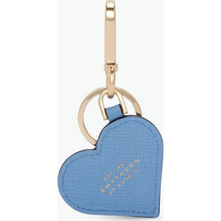 Heart Leather Keyring Nile Blue