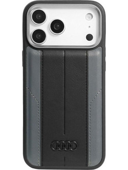 Audi A6 Synthetic Leather MagSafe Case for iPhone 17 Pro Max - Black