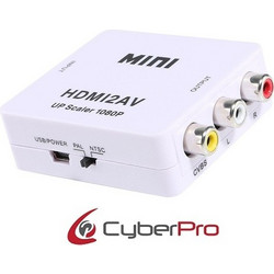 CyberPro CP-HA10 Converter HDMI to AV (Upscaler 1080p)