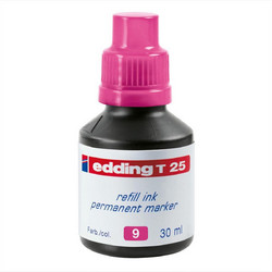 Εdding Τ-25 Ανεξίτηλο Μελάνι 30ml Ροζ - 01.Τ-25/9