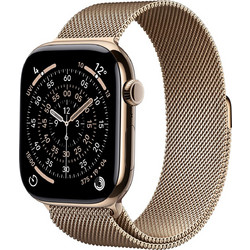 Apple Watch Series 11 Cellular 46mm Titanium Gold Milanese Loop Gold