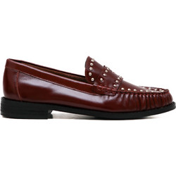 Inuovo LFG005 Loafers with Studs Leather Brandy