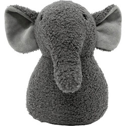 Βαρίδι πόρτας υφασμ.ελέφαντας γκρι Φ11Χ20cm - Plastona