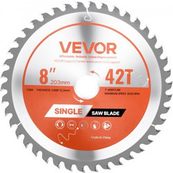 VEVOR Δίσκος κοπής ξύλου 203 mm, 42 λεπίδες, για κόντρα πλακέ και σκληρό ξύλο. DPYJPDPQMZP2PIFMS001V0