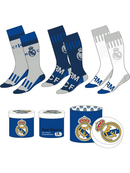 Real Madrid pack 3 adult socks