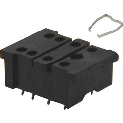 ΒΑΣΗ PCB 2P ΓΙΑ RELAY ΜΕΣΑΙΟ ΜΕ ΕΛΑΤΗΡΙΟ ΜΑΥΡΗ 18FF-2Z-A2 RGN (ΣΕΤ ΜΕ 10)