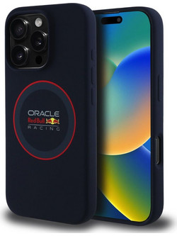 Red Bull Θήκη Silicone Red Ring MagSafe iPhone 16 Pro Navy