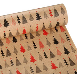 CRAFT 60ΕΚΧ50ΜΕΤΡΑ ΧΑΡΤΙ ΠΕΡΙΤΥΛ ΜΑΥΡΟ ΚΟΚΚΙΝΟ MERRY CHRISTMAS