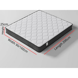 Ανατομικό Στρώμα Αφρού ORVENA 160x200 STRU-01-BLACK με ύψος 25CM