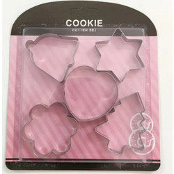 Μεταλλικά Κουπ πατ για cookies 5τμχ