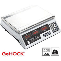GeHock Ηλεκτρονική Επαγγελματική Ζυγαριά PCS0401 με Ικανότητα Ζύγισης 40kg και Υποδιαίρεση 2gr