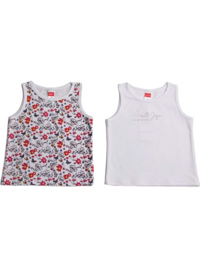 Joyce Baby Girl's 2P Tank Top 2311503 White