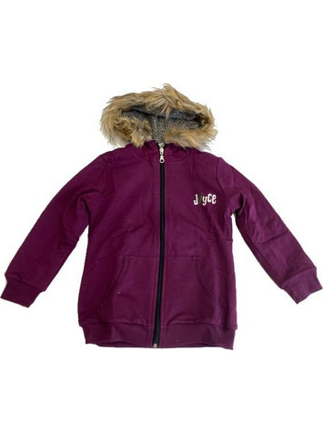 Joyce Zipper Hoodie Jacket 94502 Purple