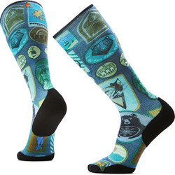 SMARTWOOL SKI TARGETED CUSHION EXPLORER PRINT OVER THE CALF SW002897092 MULTICOLOR