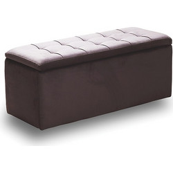 LIDO ΣΚΑΜΠΟ VELVET BROWN ΜΕ ΑΠΟΘ. ΧΩΡΟ 101X41X42εκ. - ZITA PLUS