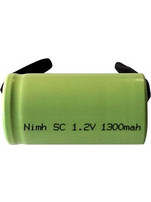 Μπαταρία Ni-CD 1.2V 1300mAh Επαναφορτιζόμενη με λαμάκι