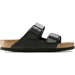 Birkenstock Arizona Soft Footbed Ανδρικά Σανδάλια Ανατομικά Μαύρα 55125