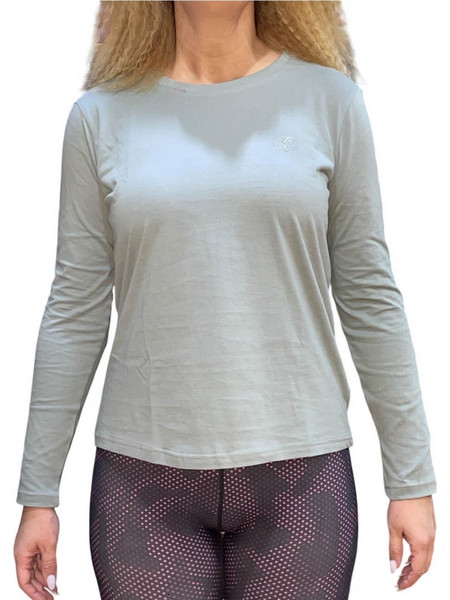 TARGET T SHIRT LONG SLEEVE S.JERSEY (W26/64000-65) PEANUT