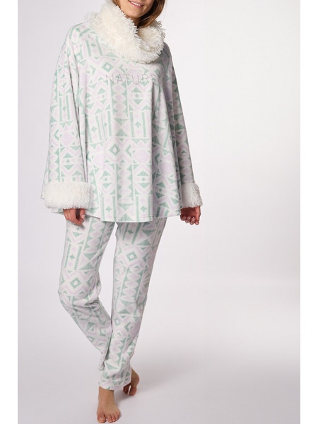 ΠΟΝΤΖΟ ΓΥΝΑΙΚΕΙΟ ΧΕΙΜΕΡΙΝΟ FLEECE PONCHO DODO DF.TOLTE.PON-ΜΕΝΤΑ WINTER 2025-26 MINT