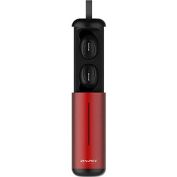 Awei T5 Ακουστικά Bluetooth In Ear Ανθεκτικά στο Νερό Red