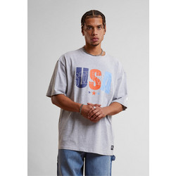 Starter USA Oversized Tee heathergrey